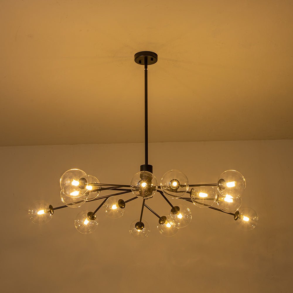 12/15/18 - Light Modern Sputnik Glass Globe Bubble Chandelier - LightfixturesUAE