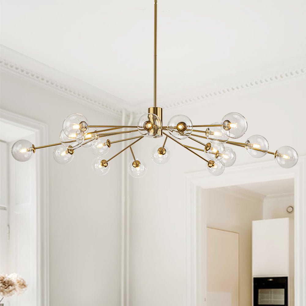 12/15/18 - Light Modern Sputnik Glass Globe Bubble Chandelier - LightfixturesUAE