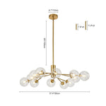 12/15/18 - Light Modern Sputnik Glass Globe Bubble Chandelier - LightfixturesUAE