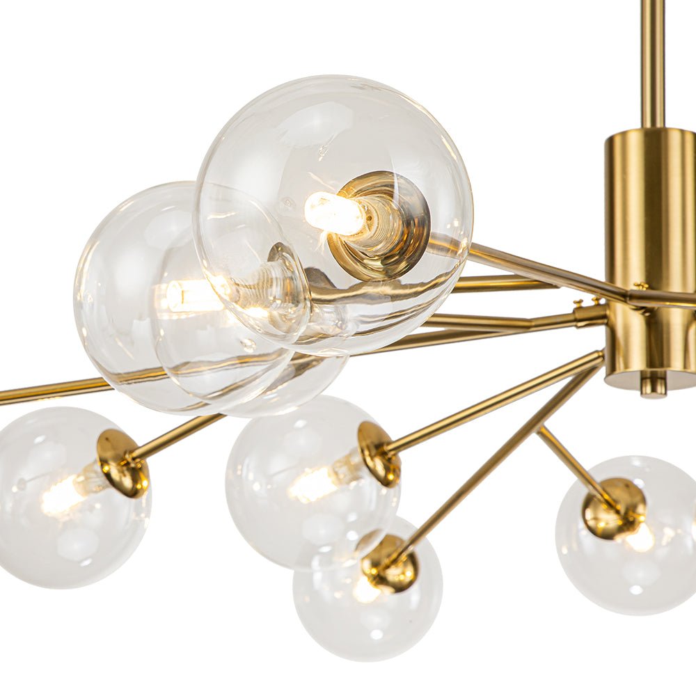 12/15/18 - Light Modern Sputnik Glass Globe Bubble Chandelier - LightfixturesUAE