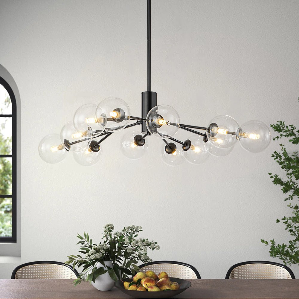 12/15/18 - Light Modern Sputnik Glass Globe Bubble Chandelier - LightfixturesUAE