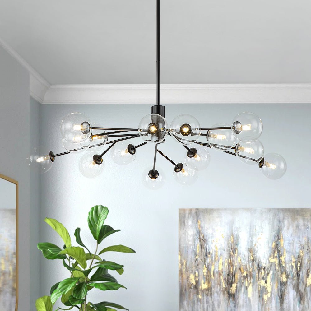 12/15/18 - Light Modern Sputnik Glass Globe Bubble Chandelier - LightfixturesUAE