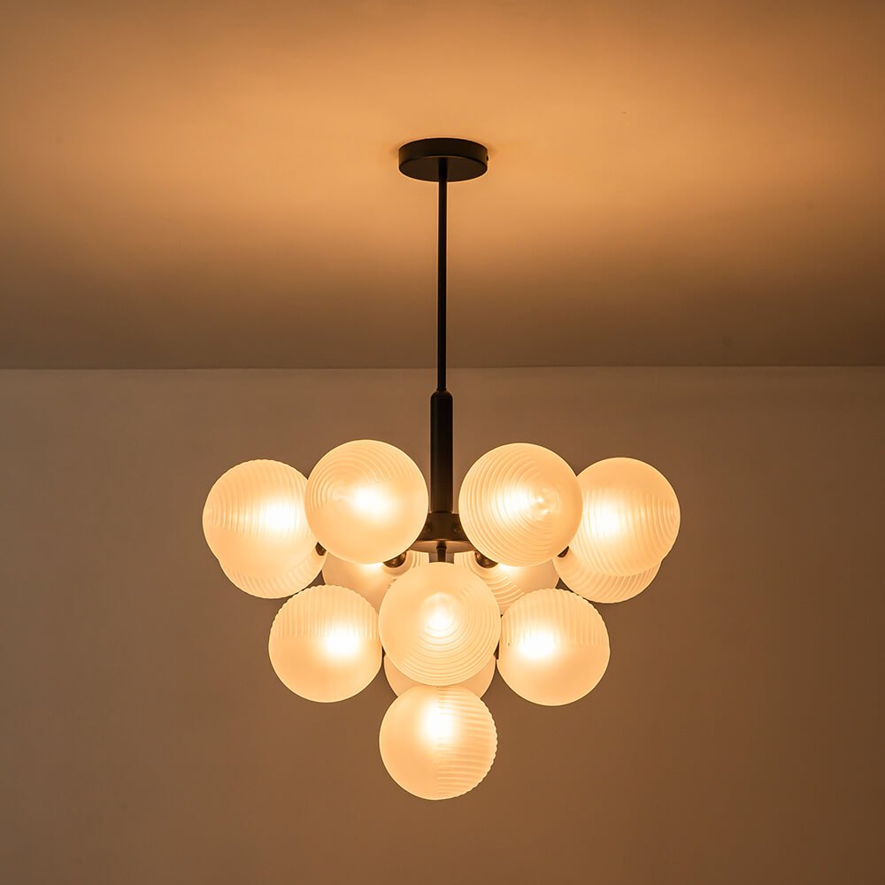 13 - Light Modern Bubble Cluster Grape Chandelier - LightfixturesUAE