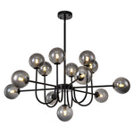 13 - Light Modern Cluster Glass Globe Bubble Chandelier - LightfixturesUAE