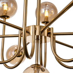 13 - Light Modern Cluster Glass Globe Bubble Chandelier - LightfixturesUAE
