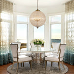 1/3/5 - Light French Glass Crystal Orb Chandelier - LightfixturesUAE