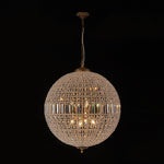 1/3/5/8 - Light French Glass Crystal Orb Chandelier - LightfixturesUAE