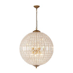 1/3/5/8 - Light French Glass Crystal Orb Chandelier - LightfixturesUAE