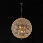 1/3/5/8 - Light French Glass Crystal Orb Chandelier - LightfixturesUAE