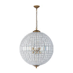 1/3/5/8 - Light French Glass Crystal Orb Chandelier - LightfixturesUAE