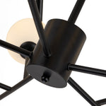 15 - Light Modern Sputnik Silhouette Opal Globes Bubble Chandelier - LightfixturesUAE