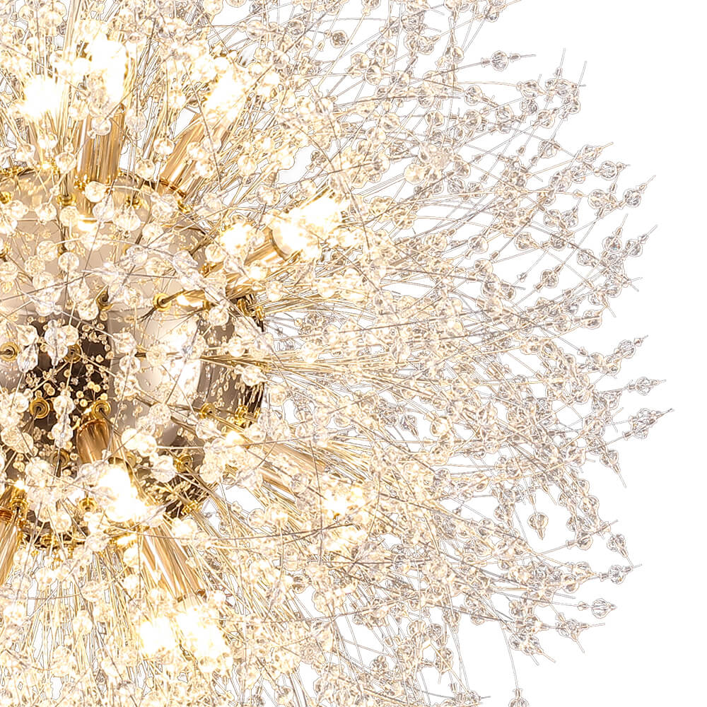 16 - Light Dandelion Crystal Firework Sputnik Chandelier - LightfixturesUAE