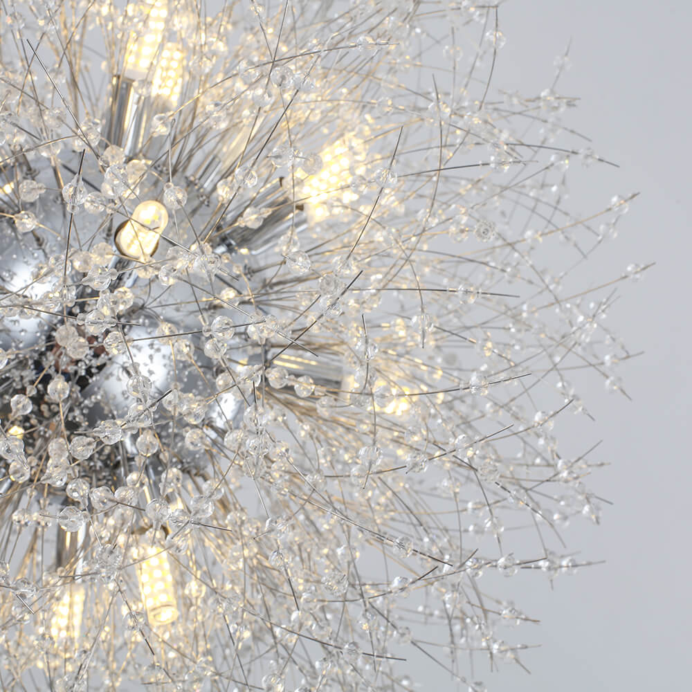 16 - Light Dandelion Crystal Firework Sputnik Chandelier - LightfixturesUAE