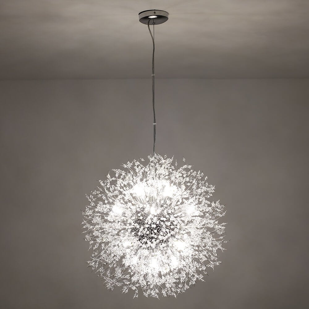 16 - Light Dandelion Crystal Firework Sputnik Chandelier - LightfixturesUAE