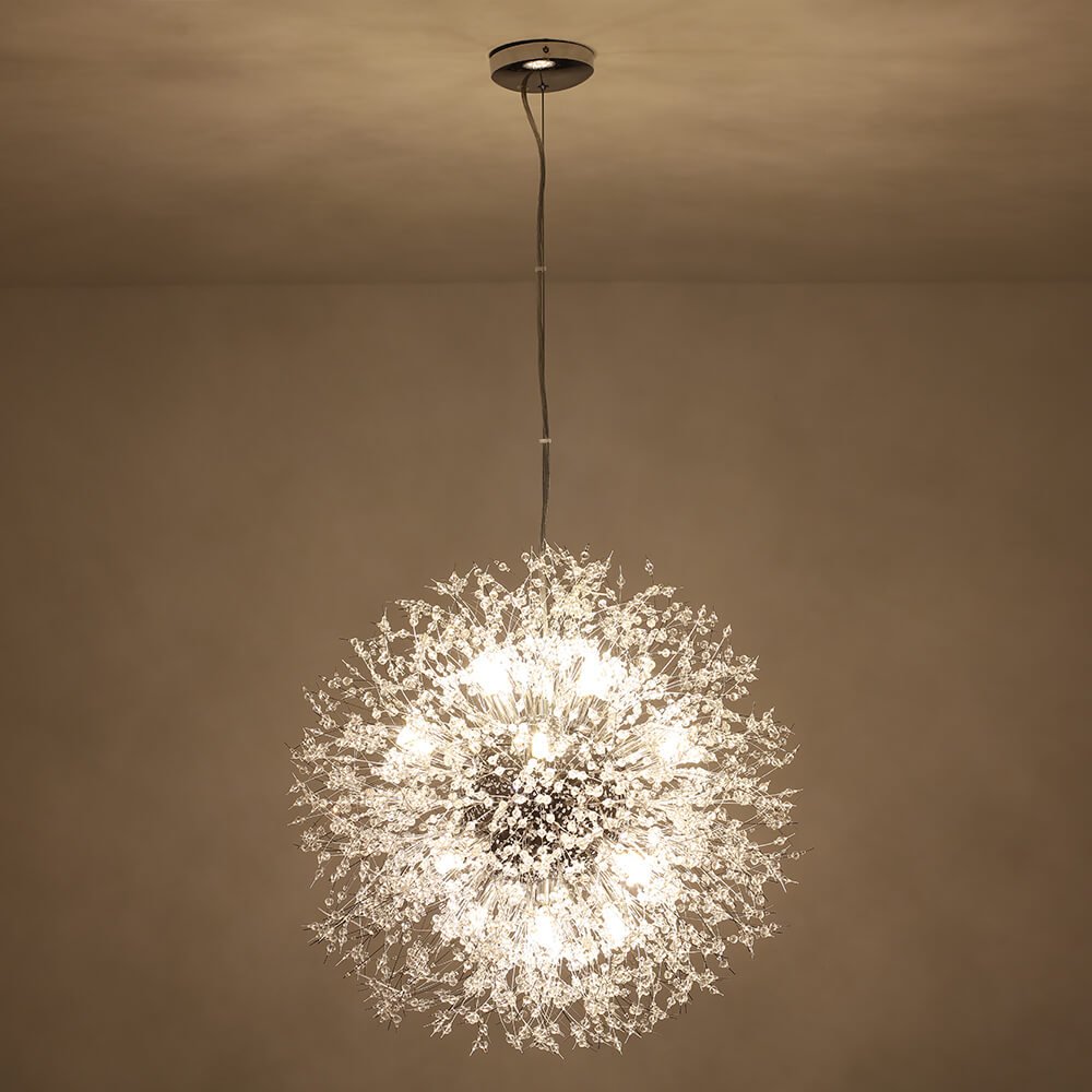 16 - Light Dandelion Crystal Firework Sputnik Chandelier - LightfixturesUAE