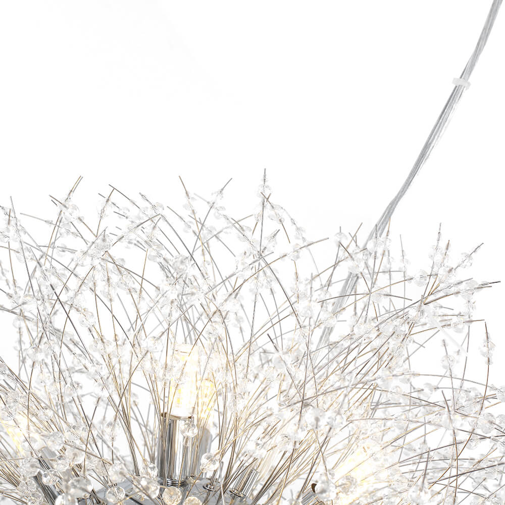 16 - Light Dandelion Crystal Firework Sputnik Chandelier - LightfixturesUAE