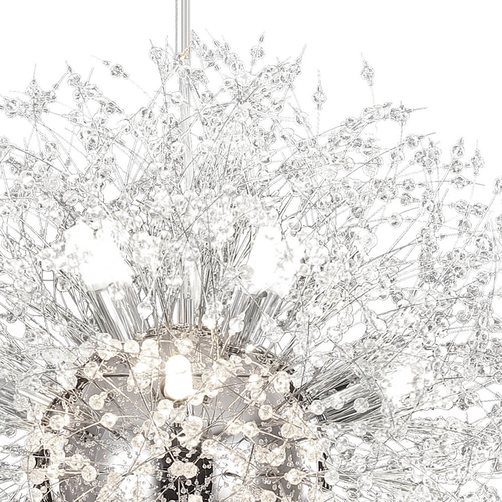 16 - Light Dandelion Crystal Firework Sputnik Chandelier - LightfixturesUAE