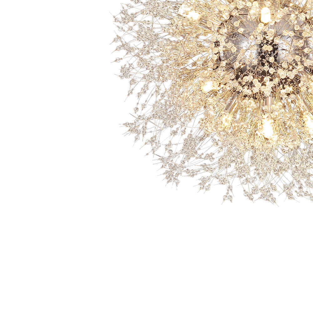16 - Light Dandelion Crystal Firework Sputnik Chandelier - LightfixturesUAE