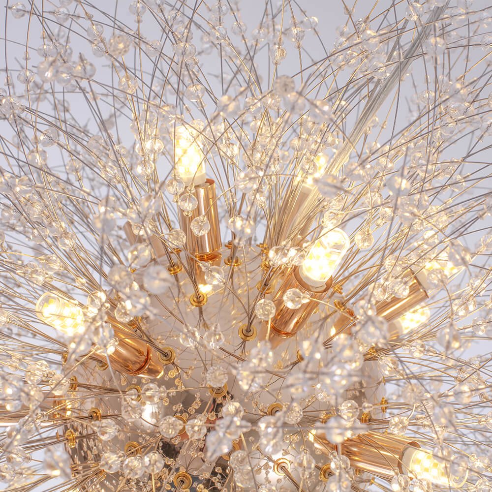 16 - Light Dandelion Crystal Firework Sputnik Chandelier - LightfixturesUAE