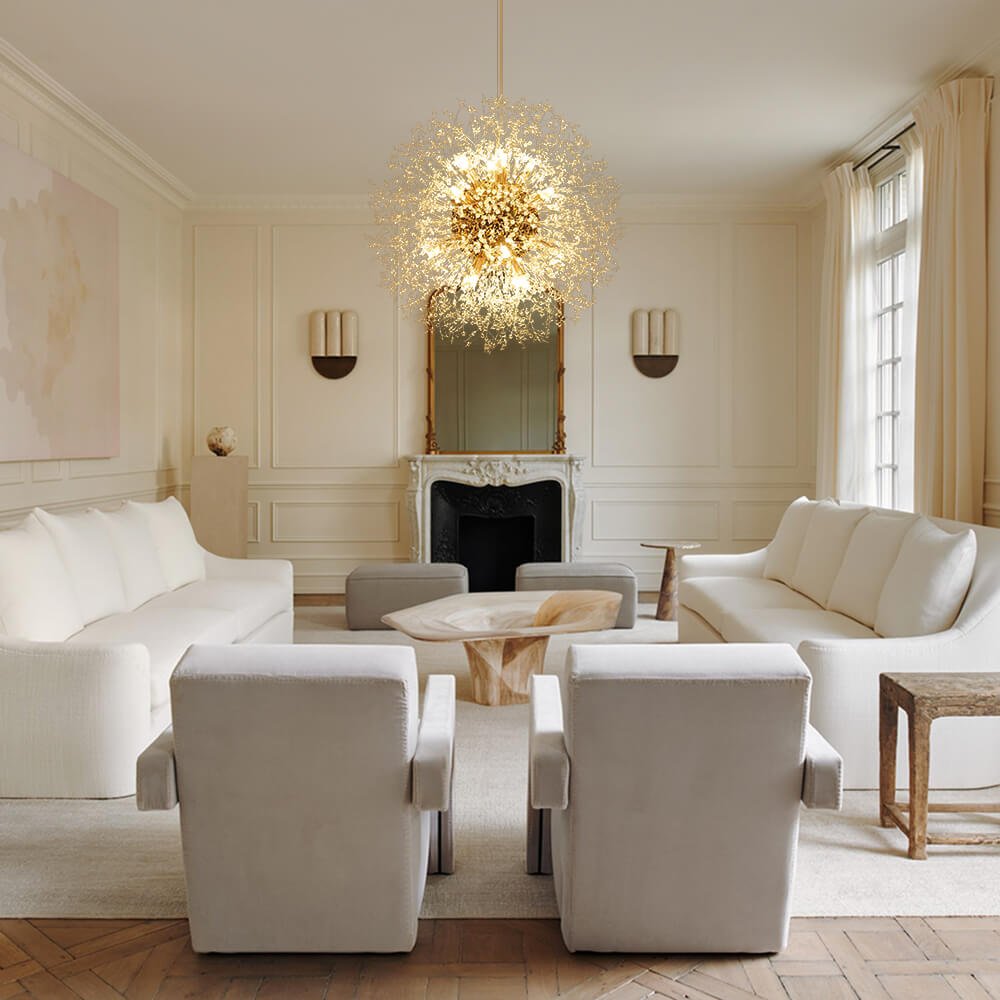 16 - Light Dandelion Crystal Firework Sputnik Chandelier - LightfixturesUAE