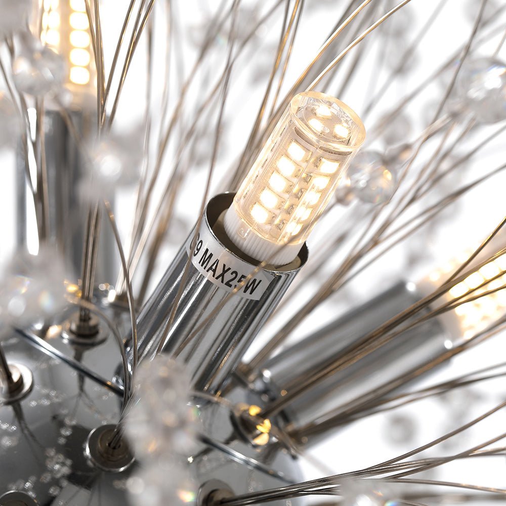 16 - Light Modern Crystal Sputnik Firework Chandelier - LightfixturesUAE