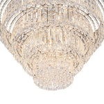 17 - Light Dimmable Modern Tassel Crystal Tiered Chandelier - LightfixturesUAE