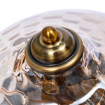 2 - Light Mid - century Hammer Glass Flush Mount Ceiling Light - LightfixturesUAE