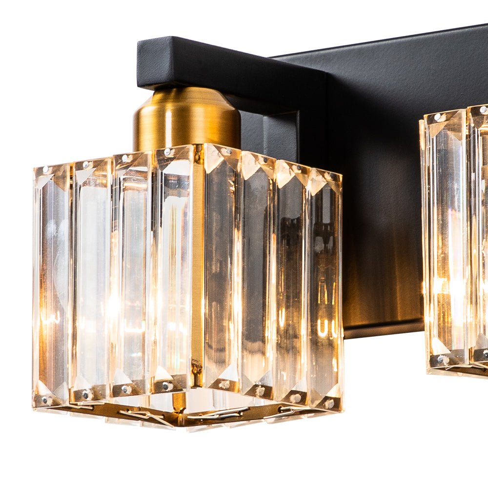2 - Light Modern Dimmable Crystal Wall Sconce - LightfixturesUAE