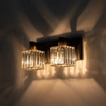 2 - Light Modern Dimmable Crystal Wall Sconce - LightfixturesUAE