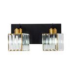 2 - Light Modern Dimmable Crystal Wall Sconce - LightfixturesUAE