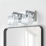 2 - Light Modern Dimmable Crystal Wall Sconce - LightfixturesUAE