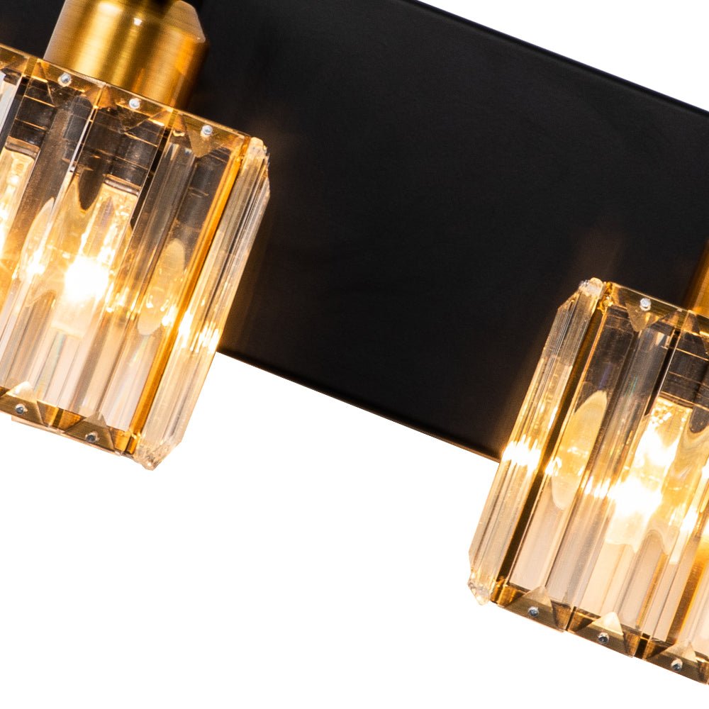 2 - Light Modern Dimmable Crystal Wall Sconce - LightfixturesUAE