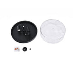 2 - Light Modern Seeded Glass Flush Mount - LightfixturesUAE