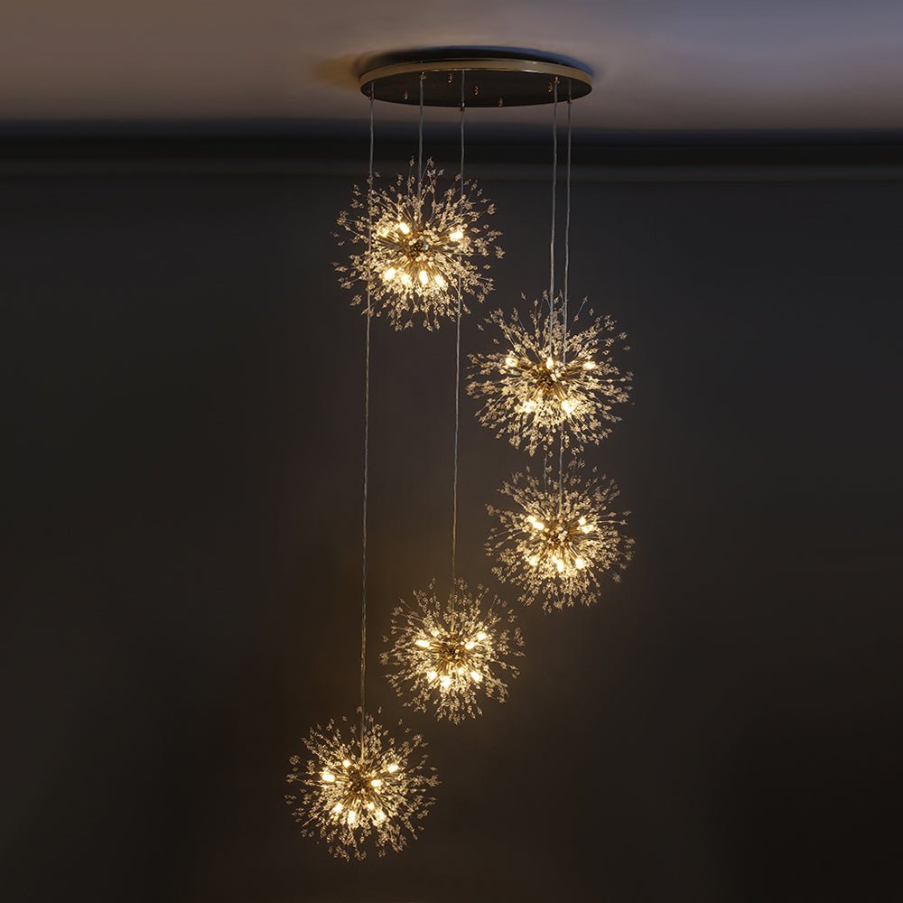 24/40 - Light Dandelion Sputnik Firework Chandelier - LightfixturesUAE