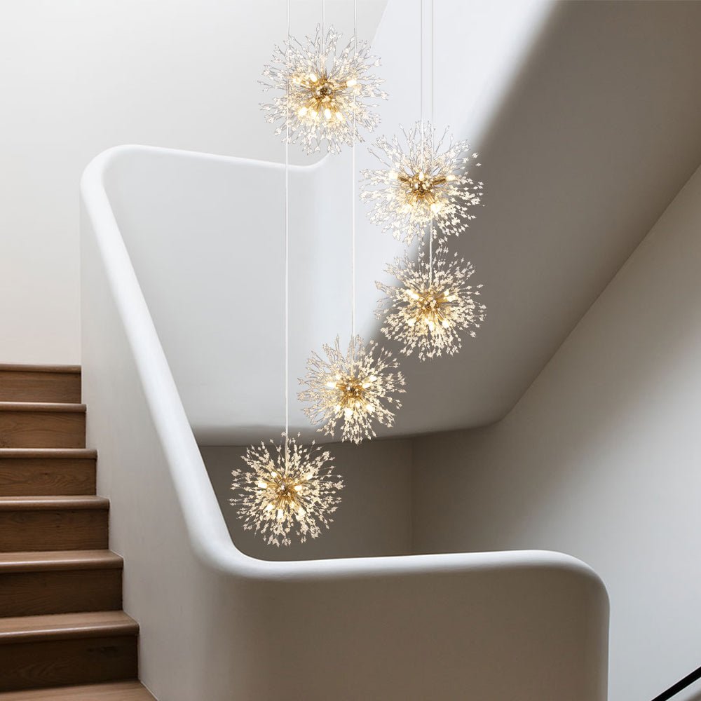 24/40 - Light Dandelion Sputnik Firework Chandelier - LightfixturesUAE