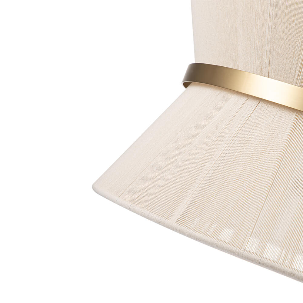 2/8 - Light Modern Natural Rope Drum Pendant - LightfixturesUAE