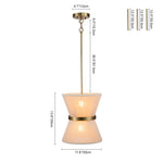 2/8 - Light Modern Natural Rope Drum Pendant - LightfixturesUAE