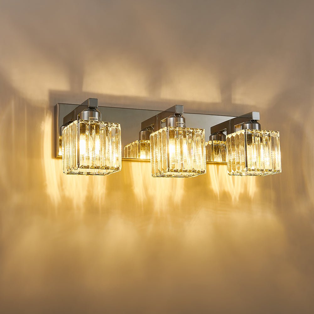 3 - Light Dimmable Mid - century Modern Wall Sconce - LightfixturesUAE