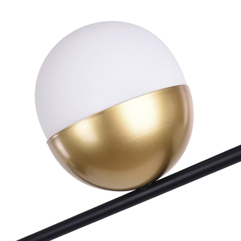 3 - Light Linear Glass Globe Ceiling Pendant Light - LightfixturesUAE