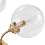 3 - Light Mid - Century Glass Sputnik Semi Flush Mount - LightfixturesUAE