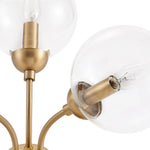 3 - Light Mid - Century Glass Sputnik Semi Flush Mount - LightfixturesUAE