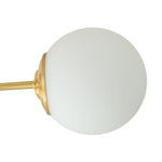 3 - Light Mid - Century Modern Frosted Glass Semi Flush Mount - LightfixturesUAE