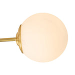 3 - Light Mid - Century Modern Frosted Glass Semi Flush Mount - LightfixturesUAE