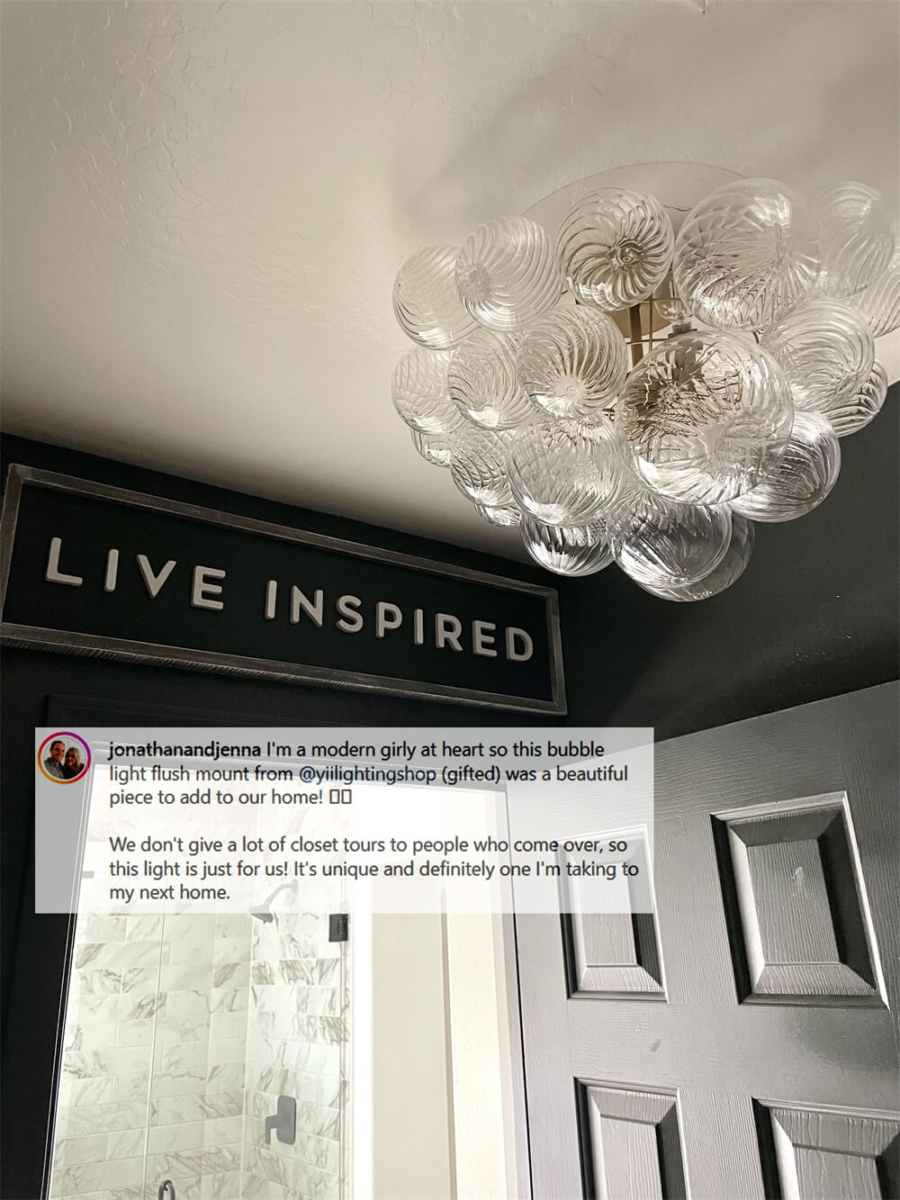 3 - Light Modern Cluster Glass Bubble Sputnik Chandelier - LightfixturesUAE