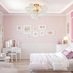 3 - Light Modern Cluster Glass Bubble Sputnik Chandelier - LightfixturesUAE