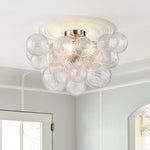 3 - Light Modern Cluster Glass Bubble Sputnik Chandelier - LightfixturesUAE
