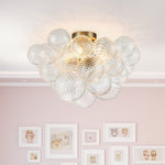 3 - Light Modern Cluster Glass Bubble Sputnik Chandelier - LightfixturesUAE