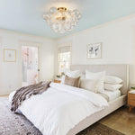 3 - Light Modern Cluster Glass Bubble Sputnik Chandelier - LightfixturesUAE