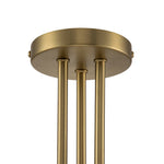 3 - Light Modern Mid - Century Gold Sputnik Semi Flush Mount - LightfixturesUAE