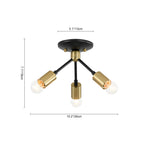 3 - Light Modern Minimalist Sputnik Ceiling Light - LightfixturesUAE